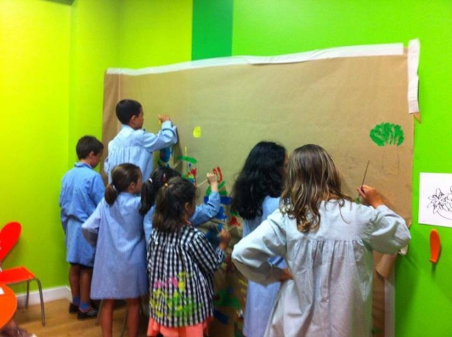 pintando el mural